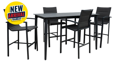 Jackson Bar Table & 4 Bar Chairs