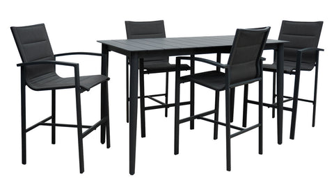 Jackson Bar Table & 4 Bar Chairs