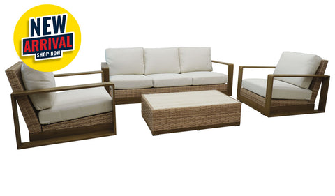 Karibu Outdoor Lounge 3+1+1 with Coffee Table