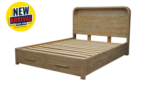 Kimberly Slat Bed w/Drawers