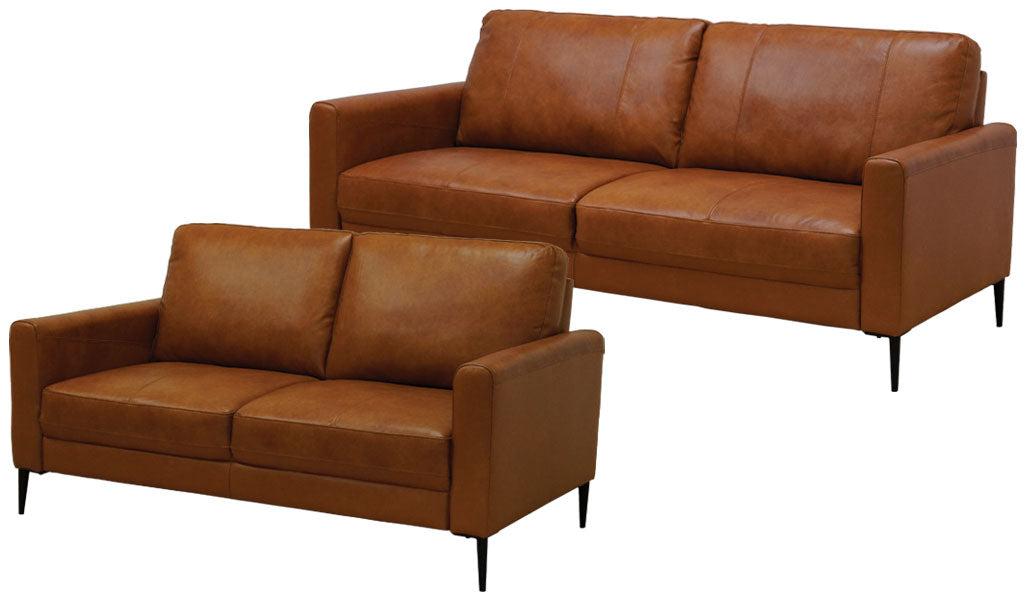 Torino Lounge Suite Tan Leather John's Furniture Warehouse