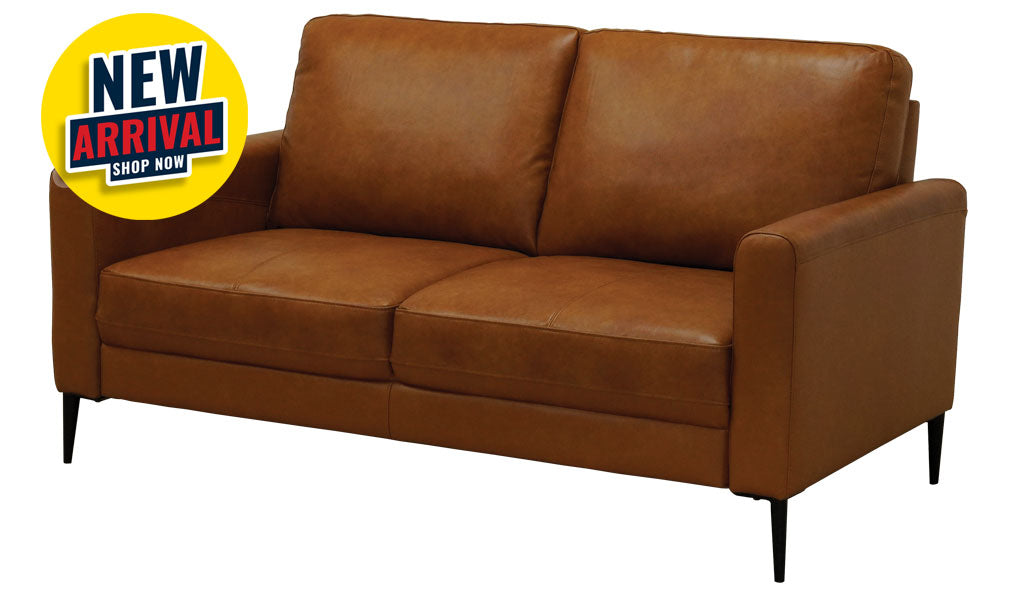 Torino 2 Seater Sofa Tan Leather John's Furniture Warehouse