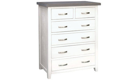 Beach House Tallboy - 6 Drawers